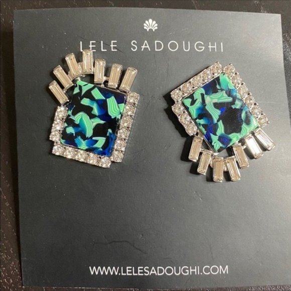 Anthropologie Jewelry - NWT Anthro Sadoughi Crystal Lily Earrings